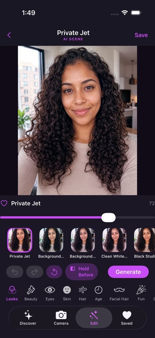 Private Jet background effect